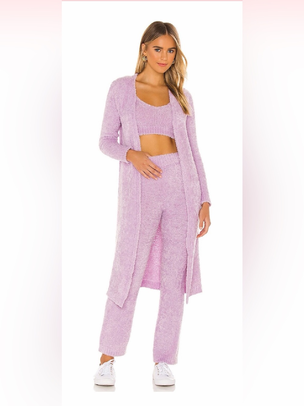 superdown Erika Knit Cardigan - Lavender